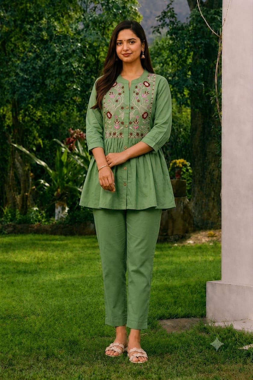 206-Short kurti pant