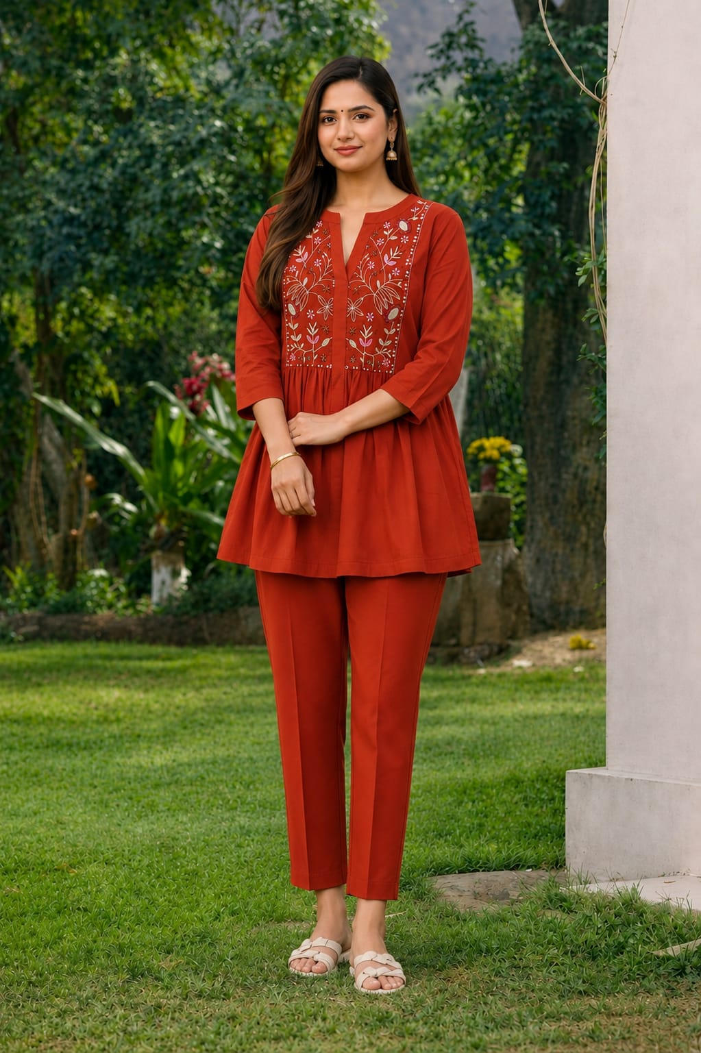 EMB-Cord Short kurti203